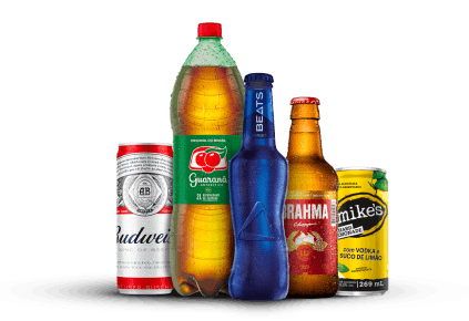 Desenho de um entregador em uma moto amarela usando uma mochila